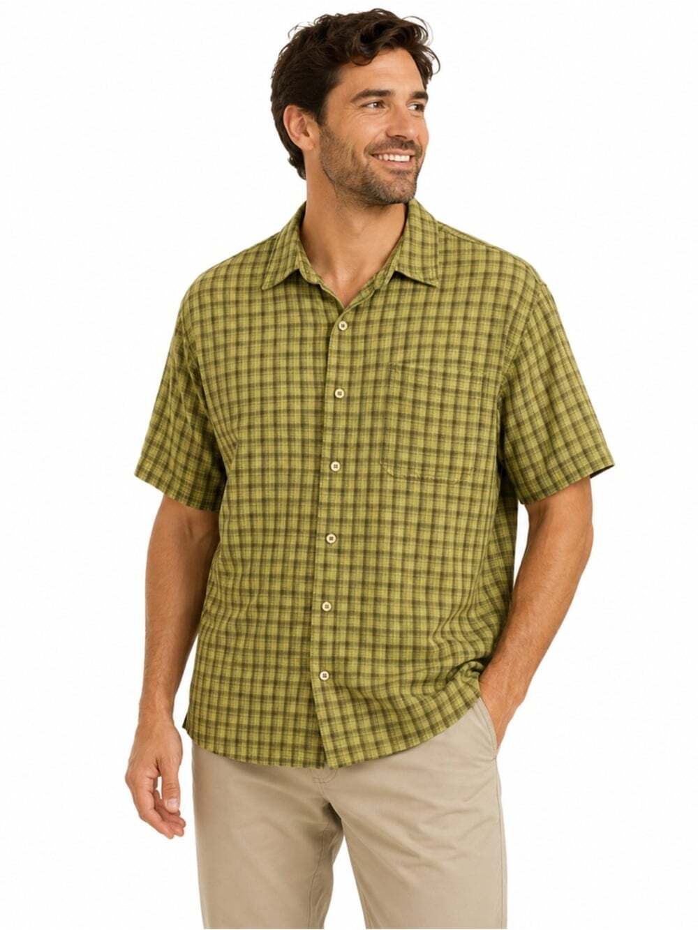 Royal Robbins Plaid Shirt XL Short Sleeve Outdoor Travel Hiking Button Front